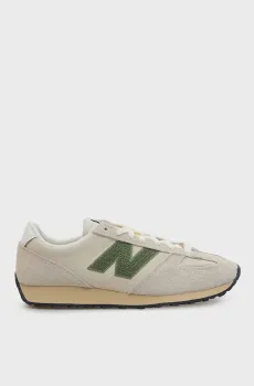 Бежевые замшевые кроссовки 471 Бежевый 4.5 New Balance U4715MR