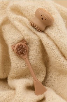 Очисні щітки для обличчя, 2 шт. - кавовий