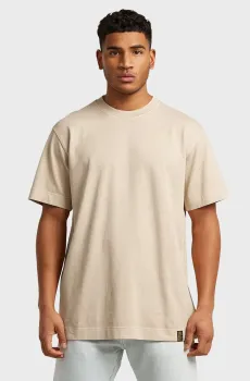 Мужская бежевая футболка GS-01 washed Бежевый M G-Star RAW D29114,E417