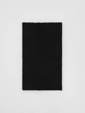 Reserved - Трикотажний шарф-труба з додаванням віскози - чорний - 768GT-99X Reserved - Трикотажний шарф-труба з додаванням віскози - чорний - 768GT-99X