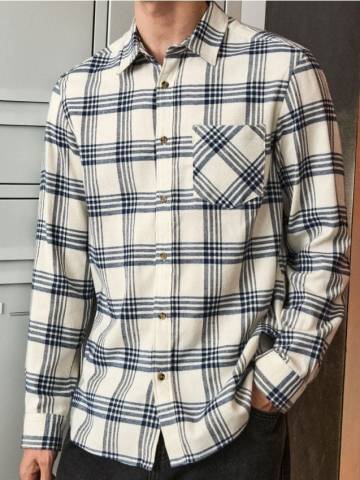 Сорочка з довгим рукавом - кремовий