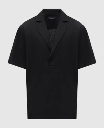 Черная рубашка из льна Черная рубашка из льна