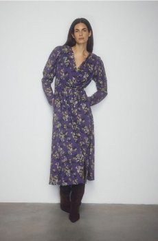 Reserved - Сукня міді з квітковим принтом - різнобарвний - 488GE-MLC