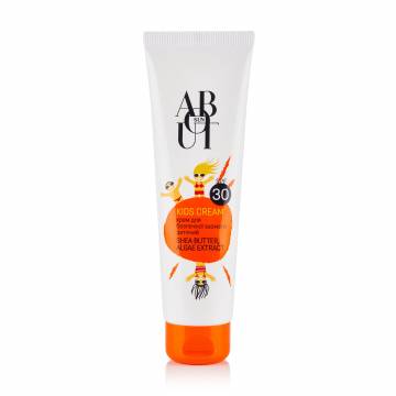 Детский крем для безопасного загара ABOUT sun Kids Cream SPF 30, 90 мл Детский крем для безопасного загара ABOUT sun Kids Cream SPF 30, 90 мл