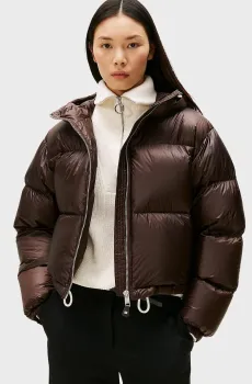 Женский темно-коричневый пуховик LIGHT Коричневый S-M Tommy Hilfiger WW0WW46541