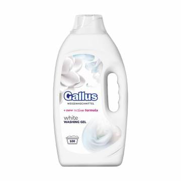 Гель для стирки белых вещей Gallus White Weisswaschmittel, 100 стирок, 4 л Гель для стирки белых вещей Gallus White Weisswaschmittel, 100 стирок, 4 л