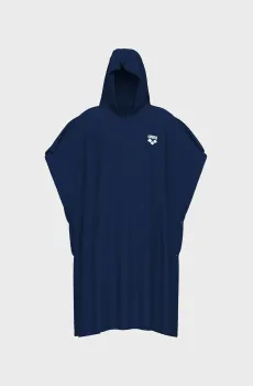 Темно-синее пончо COTTON (унисекс) Синий L-XL Arena 009651-700