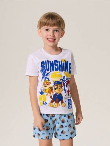 Піжамний комплект із двох предметів PAW Patrol - білий Піжамний комплект із двох предметів PAW Patrol - білий