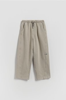 Reserved - Штани wide leg з ефектом прання - світло-сірий - 409HK-09X