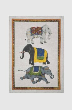 Серое кухонное полотенце Barnum из льна