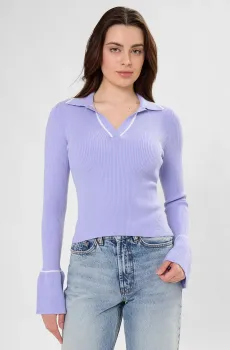 Женский фиолетовый пуловер Фиолетовый XS HUGO 50554077;520