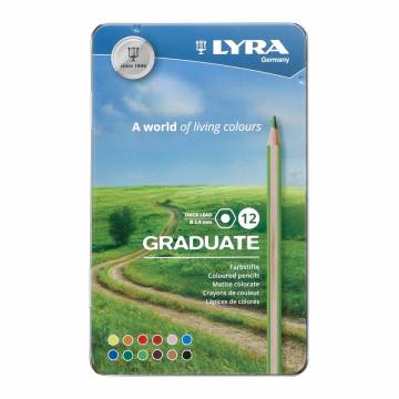 Олівці кольорові Fila Lyra Graduate 12 кольорів (L2871120) Олівці кольорові Fila Lyra Graduate 12 кольорів (L2871120)