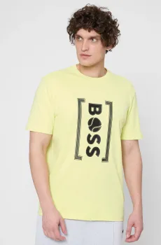 Мужская салатовая футболка Салатовый S BOSS 50543905;337