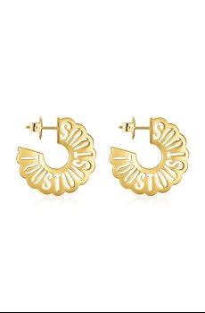 Серебряные серьги с позолотой Tous Miranda
