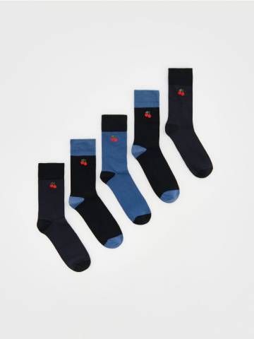 Reserved - Шкарпетки, 5 пар - steel blue - 839CS-95X Reserved - Шкарпетки, 5 пар - steel blue - 839CS-95X