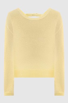 Желтый джемпер из кашемира