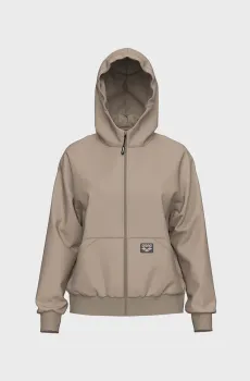 Женское бежевое худи BRUSHED F/Z JACKET AS Бежевый M Arena 012477-200