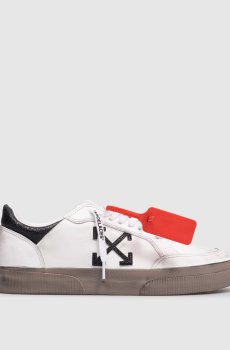 Белые кожаные кроссовки Vulc Low с винтажным эффектом