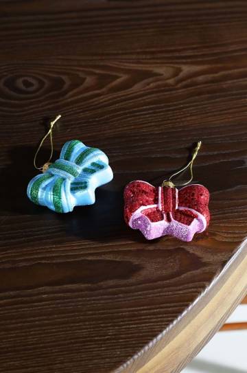 Елочный шар &k amsterdam Ornament Ribbon Red Елочный шар &k amsterdam Ornament Ribbon Red