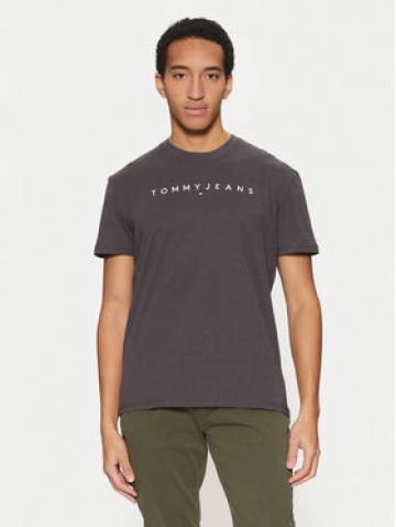 Tommy Jeans Футболка Linear Logo DM0DM20744 Сірий Regular Fit Tommy Jeans Футболка Linear Logo DM0DM20744 Сірий Regular Fit