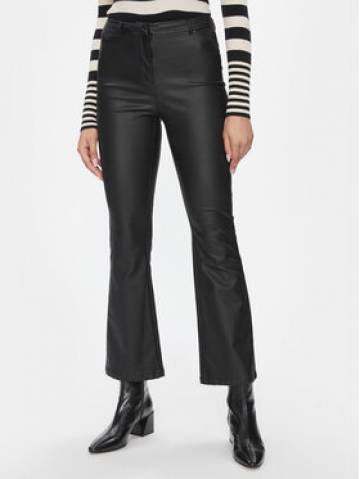 Vero Moda Штани зі штучної шкіри 10300232 Чорний Flared Fit Vero Moda Штани зі штучної шкіри 10300232 Чорний Flared Fit