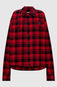 Красная рубашка в клетку