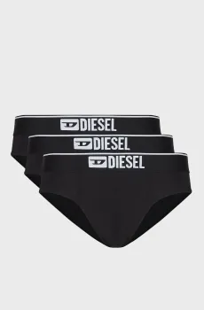 Мужские черные брифы (3 шт) UMBR-ANDRE Разноцветный S Diesel 00SH05 0GDAC