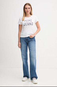 Хлопковая футболка Pepe Jeans