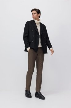 Reserved - Костюмні штани зі стрілками - кавовий - 421BK-84X
