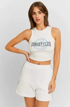 Женские белые шорты Белый 32 Tally Weijl SSHCOSPATI