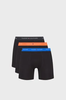 Мужские черные боксеры (3 шт) BOXER BRIEF Черный XL Tommy Hilfiger UM0UM03874