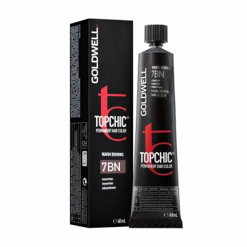 Стойкая профессиональная краска для волос Goldwell Topchic Permanent Hair Color 7BN Vesuvian, 60 мл Стойкая профессиональная краска для волос Goldwell Topchic Permanent Hair Color 7BN Vesuvian, 60 мл