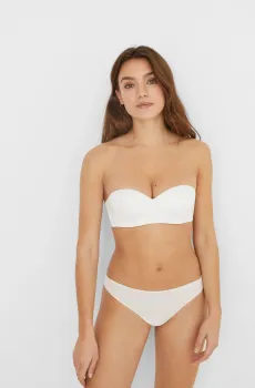 Женские белые трусики Белый M womensecret 4302071