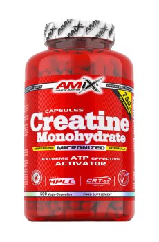Креатин моногидрат Amix Nutrition Creatine Monohydrate 750 мг, 500 вегетарианских капсул
