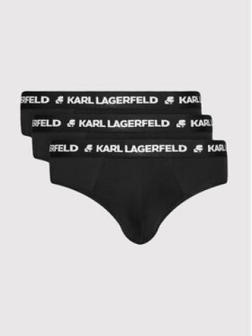 KARL LAGERFELD Набір з 3 пар сліпів Logo 211M2103 Чорний KARL LAGERFELD Набір з 3 пар сліпів Logo 211M2103 Чорний