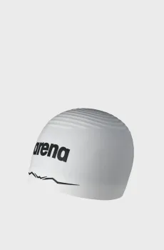 Белая шапочка для плавания AQUAFORCE WAVE CAP Белый L Arena 005371-101