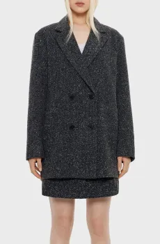 Женский темно-серый жакет с узором Серый 36 Bimba Y Lola 242BR4097.10010