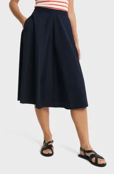 Женская темно-синяя юбка LIGHTWEIGHT CHINO SKIRT Синий 34 Gant 4400163