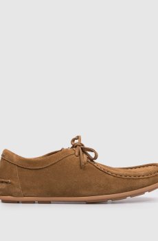 Коричневые замшевые дерби Clay