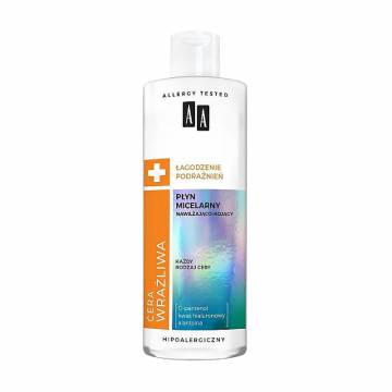 Успокаивающая и увлажняющая мицеллярная вода AA Sensitive Skin Micellar Water, 400 мл Успокаивающая и увлажняющая мицеллярная вода AA Sensitive Skin Micellar Water, 400 мл