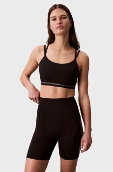 Женский черный топ Icon Sport Черный S Calvin Klein LVGWS6K345