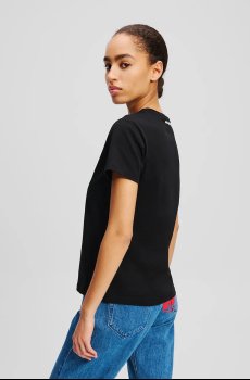 Хлопковая футболка Karl Lagerfeld IKON