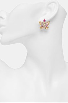 Guess серьги для женщин из нержавеющей стали BORBOLETA