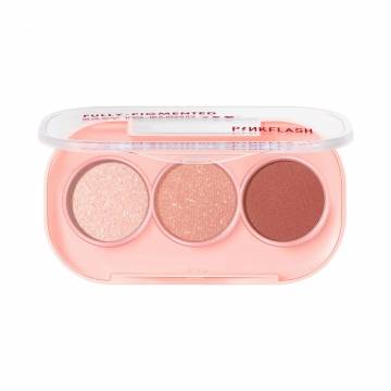 Палетка теней для век Pinkflash 3 Pan Eyeshadow, PK02, 3 г Палетка теней для век Pinkflash 3 Pan Eyeshadow, PK02, 3 г