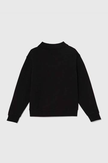 Детская кофта Calvin Klein Jeans цвет чёрный однотонная IB0IB02132 Детская кофта Calvin Klein Jeans цвет чёрный однотонная IB0IB02132