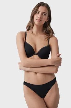 Женские черные трусики Черный XL womensecret 4634286