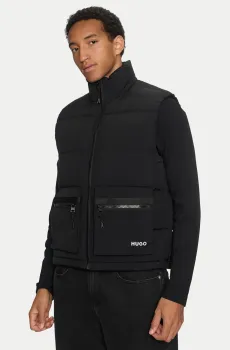 Мужской черный жилет Черный M HUGO 50520221;001