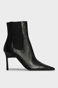 Женские черные кожаные ботильоны GEO STILETTO Черный 37 Calvin Klein HW0HW01708
