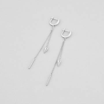 Серебряные серьги Minimal 520465б Серебряные серьги Minimal 520465б