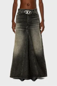 Женская черная джинсовая юбка DE-PAGO-S3 Черный 26 Diesel A13149 0JGAE